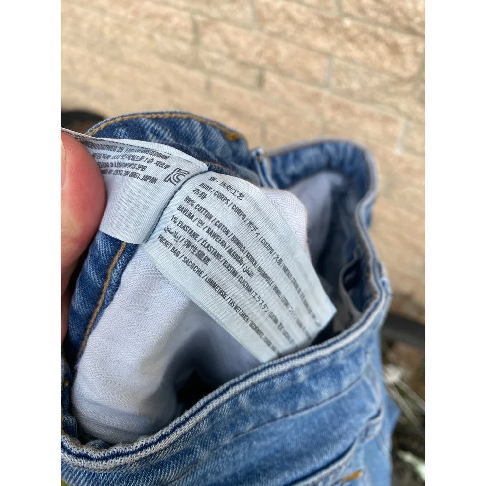 Abercrombie & Fitch The 90s Relaxed Jean High Rise Blue Denim 28 6 Curve Love - Picture 5 of 6